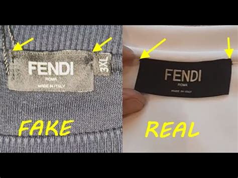 how can you tell if a fendi shirt is real|real or fake Fendi.